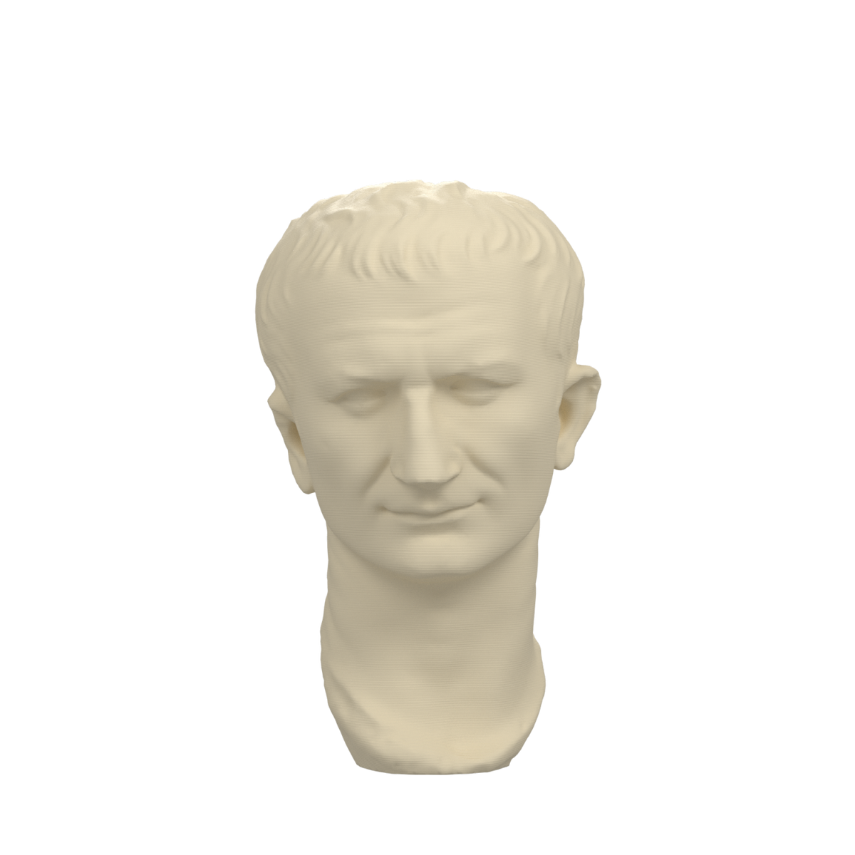 Vespasian Portrait Head after the Cleveland Museum of Art, Ivory White finish