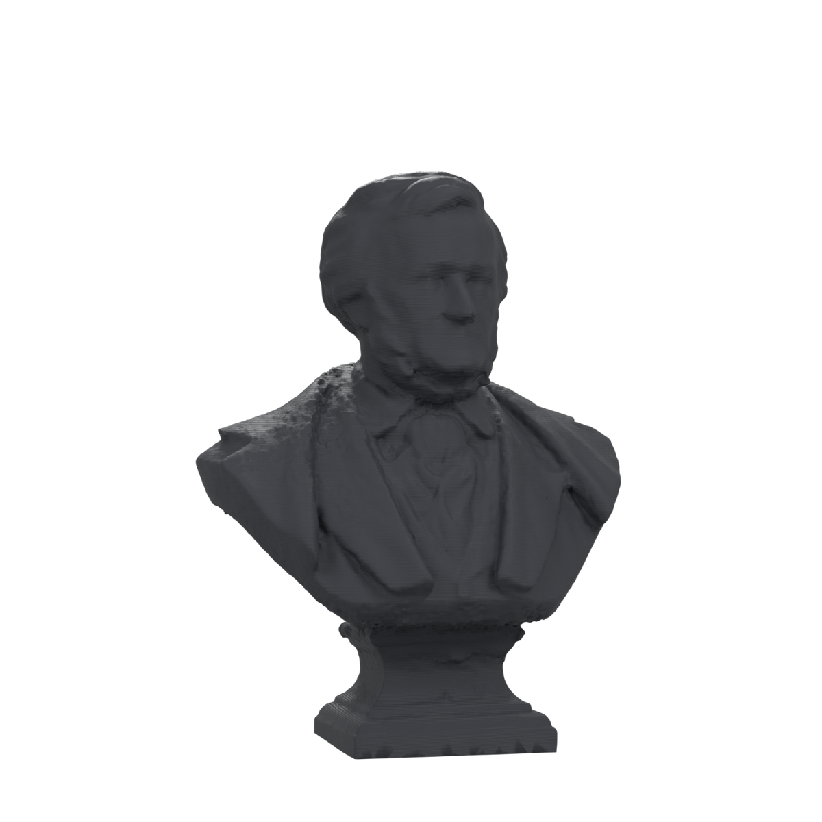 Richard Wagner Bust after R. P. Golde, Charcoal Black finish