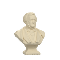 Richard Wagner Bust after R. P. Golde, Ivory White finish