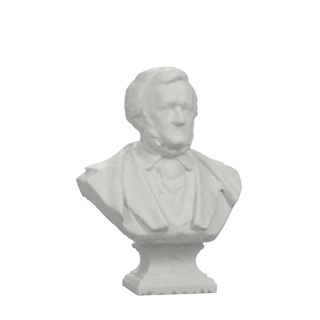 Richard Wagner Bust after R. P. Golde, Marble Stone finish