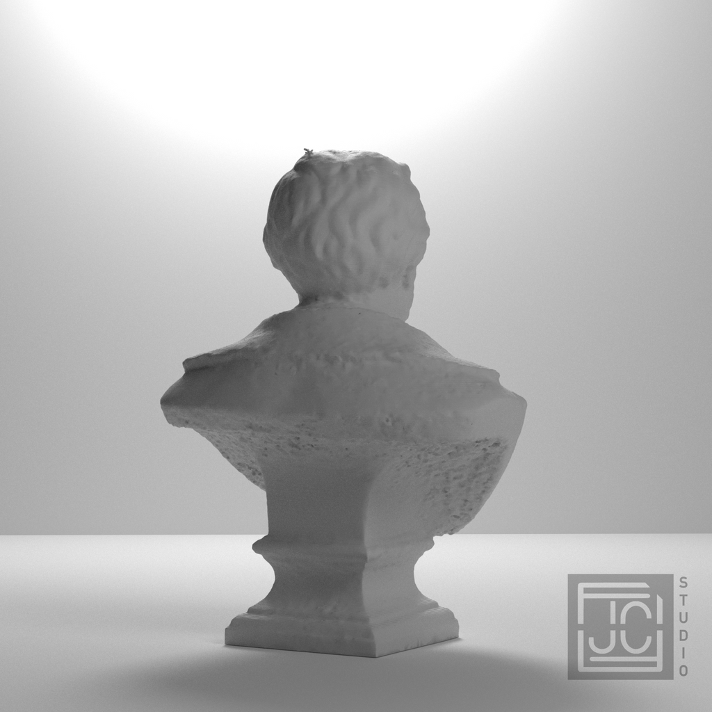 Richard Wagner Bust after R. P. Golde, studio 135 degree view