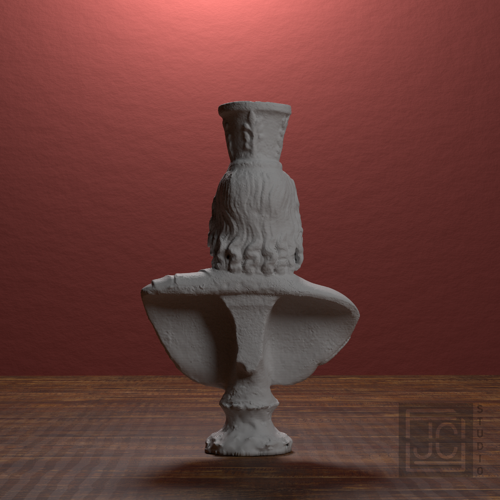 Serapis Bust after the Graeco-Roman Museum Alexandria, library 180 degree view