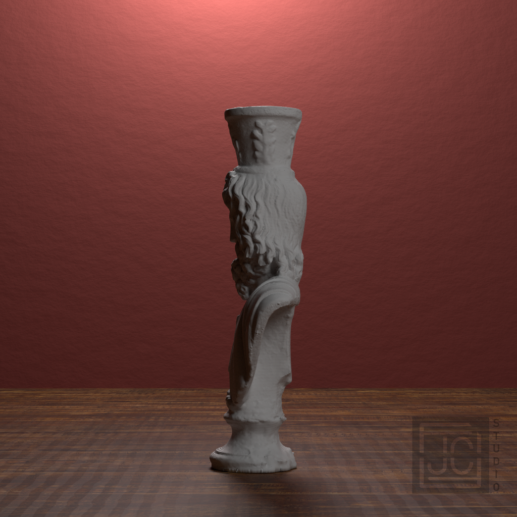 Serapis Bust after the Graeco-Roman Museum Alexandria, library 270 degree view