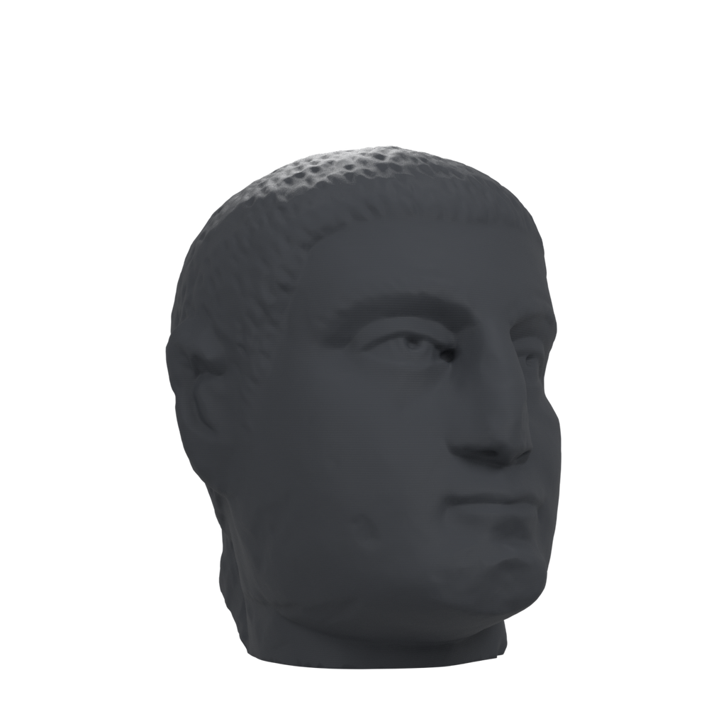 Philip the Arab Head | Roman Emperor Portrait Sculpture, Charcoal Black finish