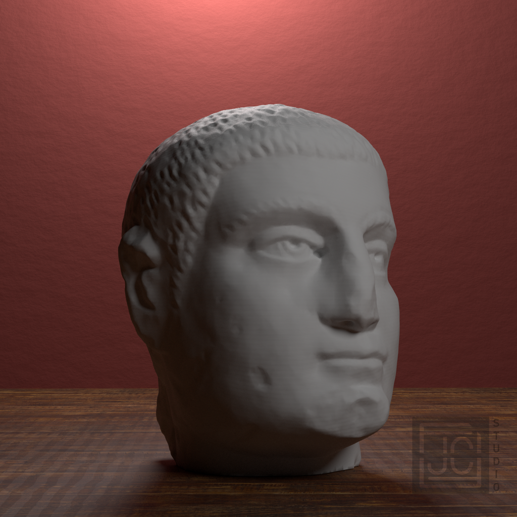 Philip the Arab Head | Roman Emperor Portrait Sculpture, library 0 degree view