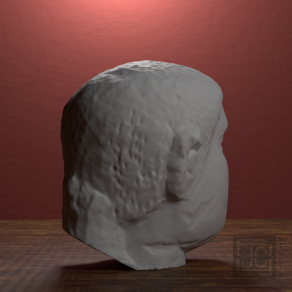 Philip the Arab Head | Roman Emperor Portrait Sculpture, library 90 degree view