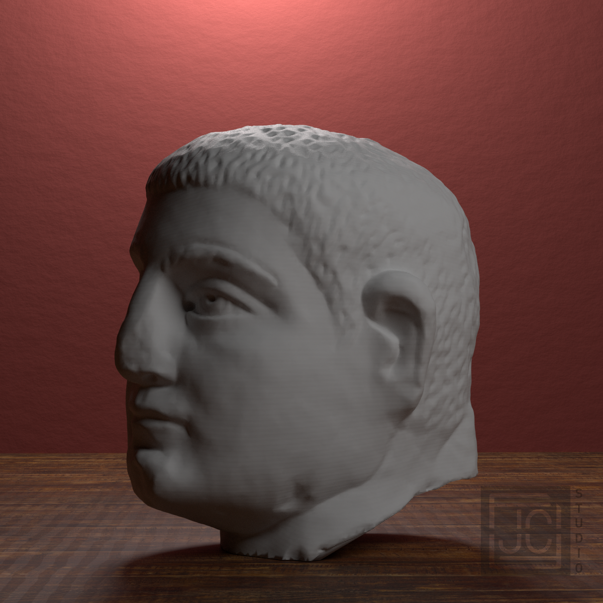 Philip the Arab Head | Roman Emperor Portrait Sculpture, library 270 degree view