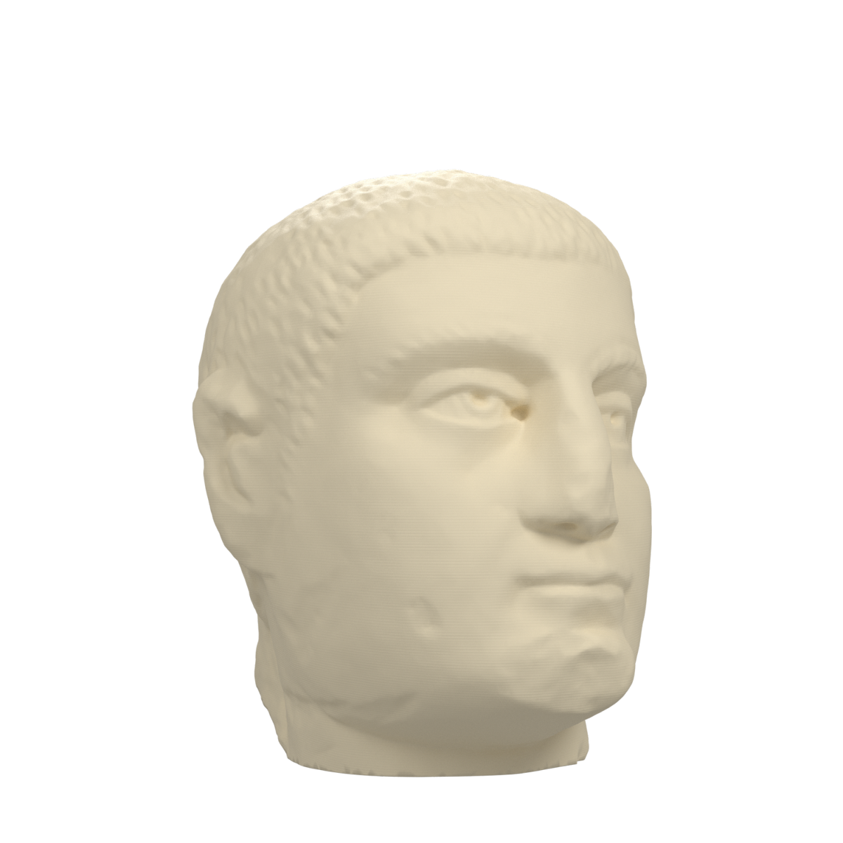 Philip the Arab Head | Roman Emperor Portrait Sculpture, Ivory White finish