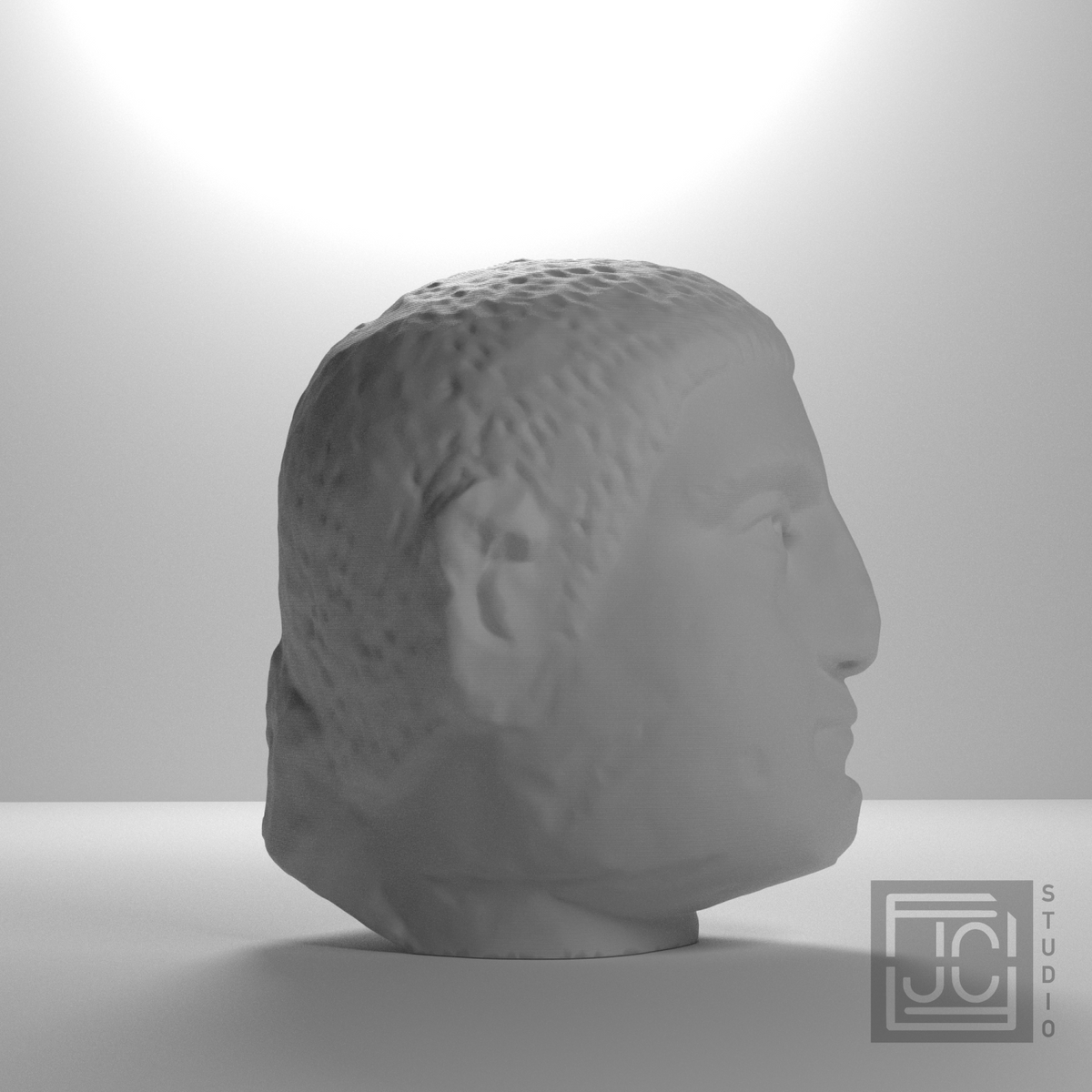Philip the Arab Head | Roman Emperor Portrait Sculpture, studio 45 degree view