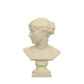 Agathe Naumann Bust, Ivory White finish