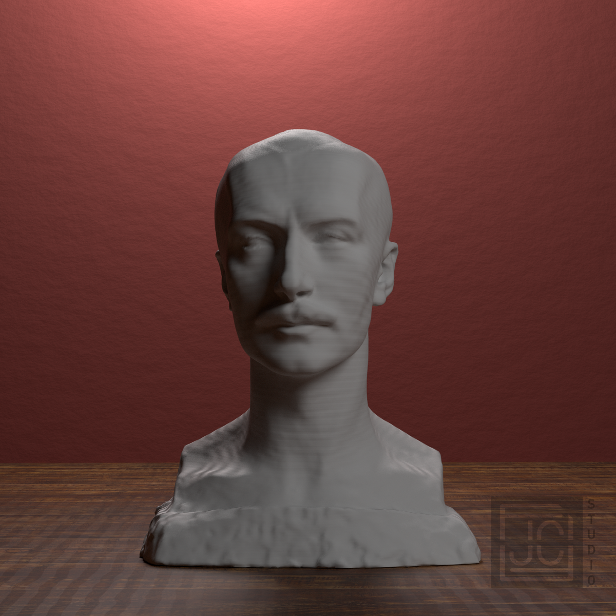 Franciszek Xawery Puslowski Bust, library 0 degree view