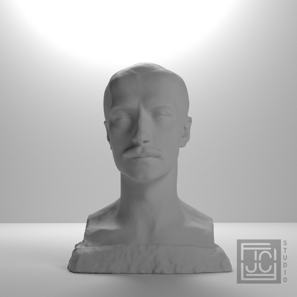 Franciszek Xawery Puslowski Bust, studio 0 degree view