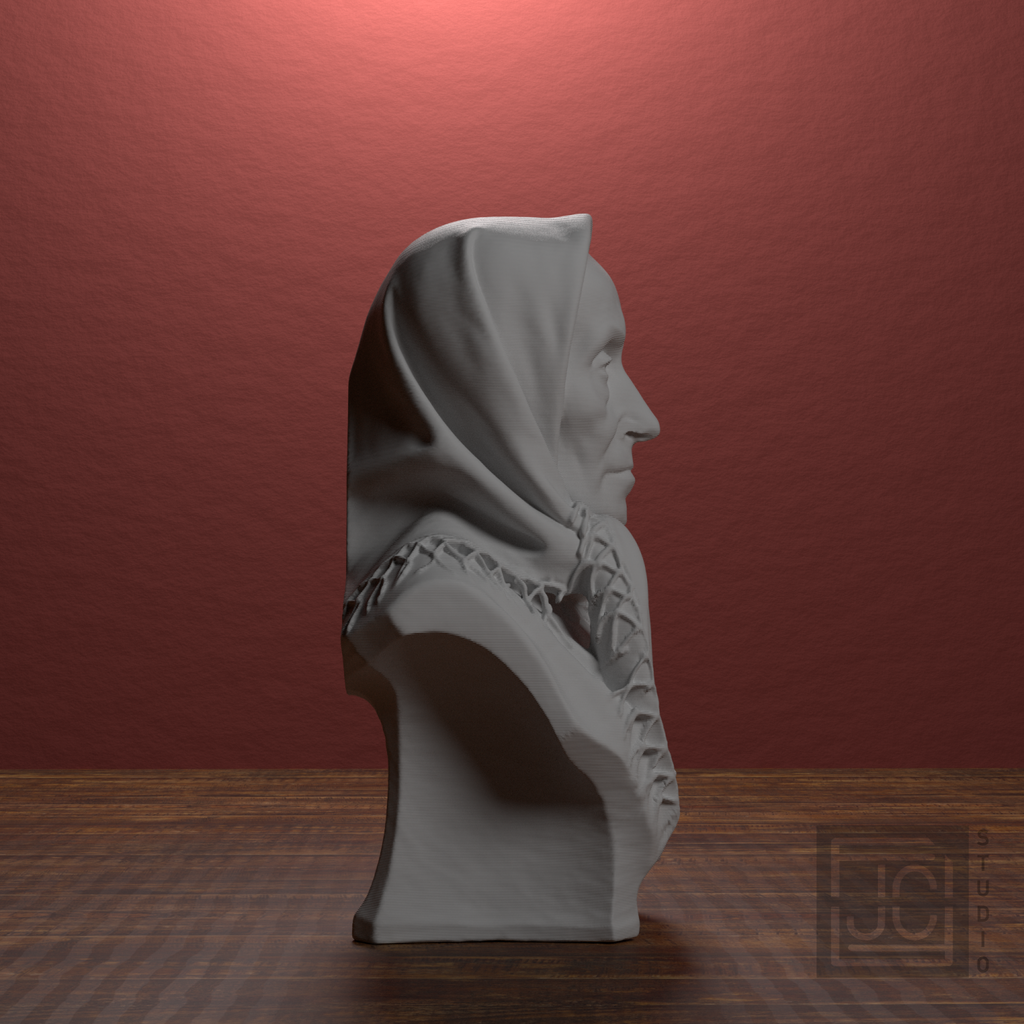 Teresa Gasienica Brzega Bust, library 90 degree view