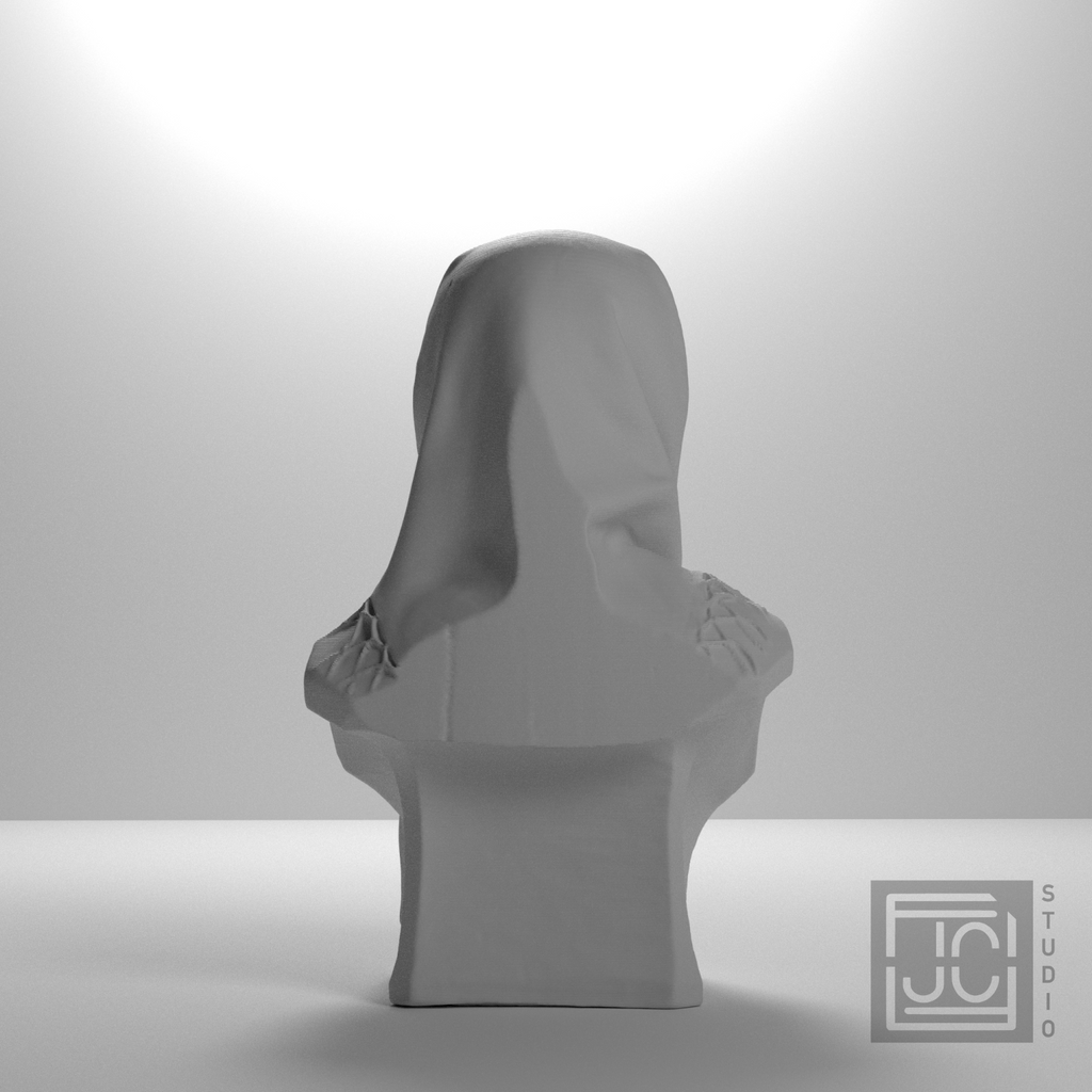 Teresa Gasienica Brzega Bust, studio 180 degree view