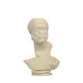 Roman Male Bust from Tarraco, MNAT45593, Ivory White finish