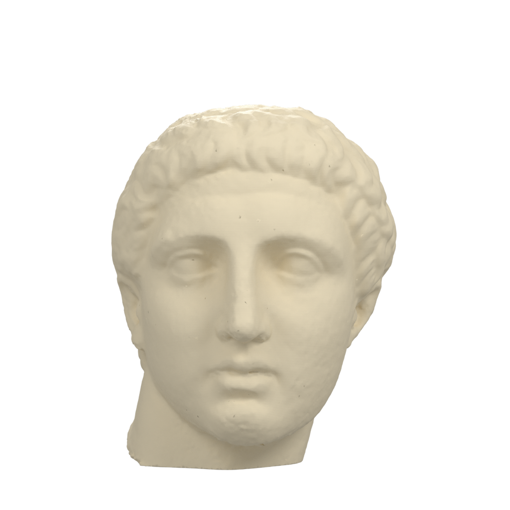 Early Roman Portrait Head of a Young Man, Marlay collection, Ivory White finish