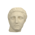 Early Roman Portrait Head of a Young Man, Marlay collection, Ivory White finish