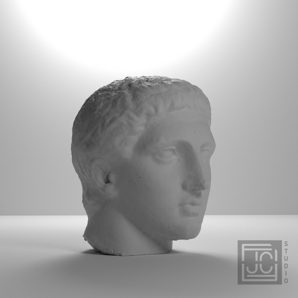 Early Roman Portrait Head of a Young Man, Marlay collection, studio 45 degree view