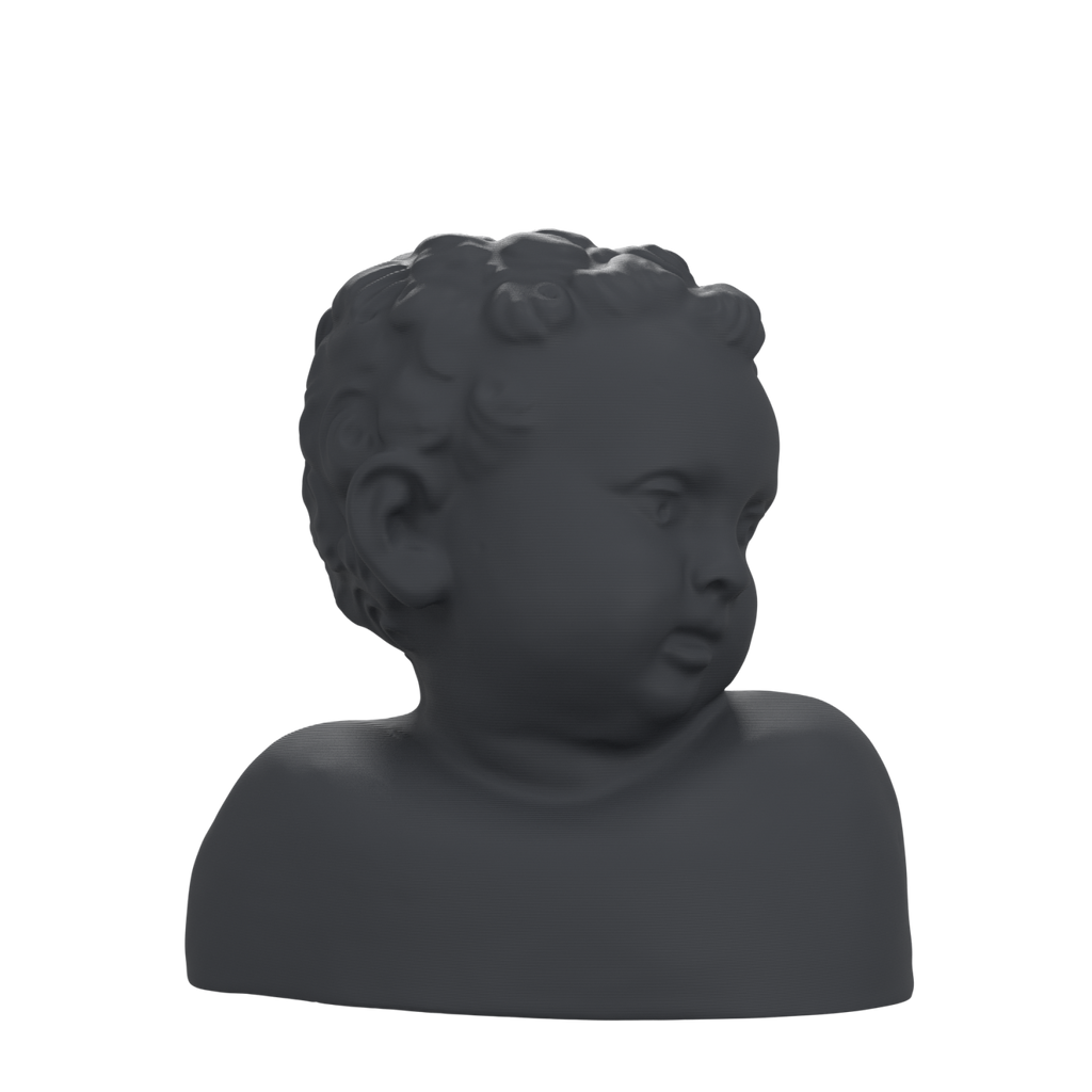 Historic Child Bust after the Hunt Museum, Charcoal Black finish