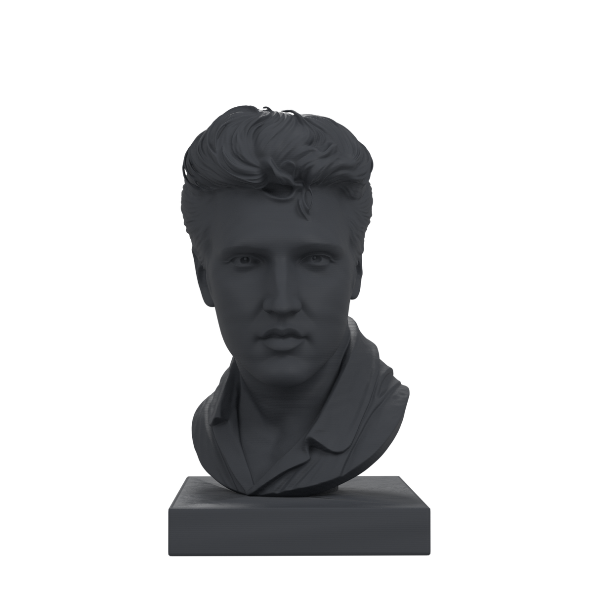 Elvis Presley Bust, Charcoal Black finish