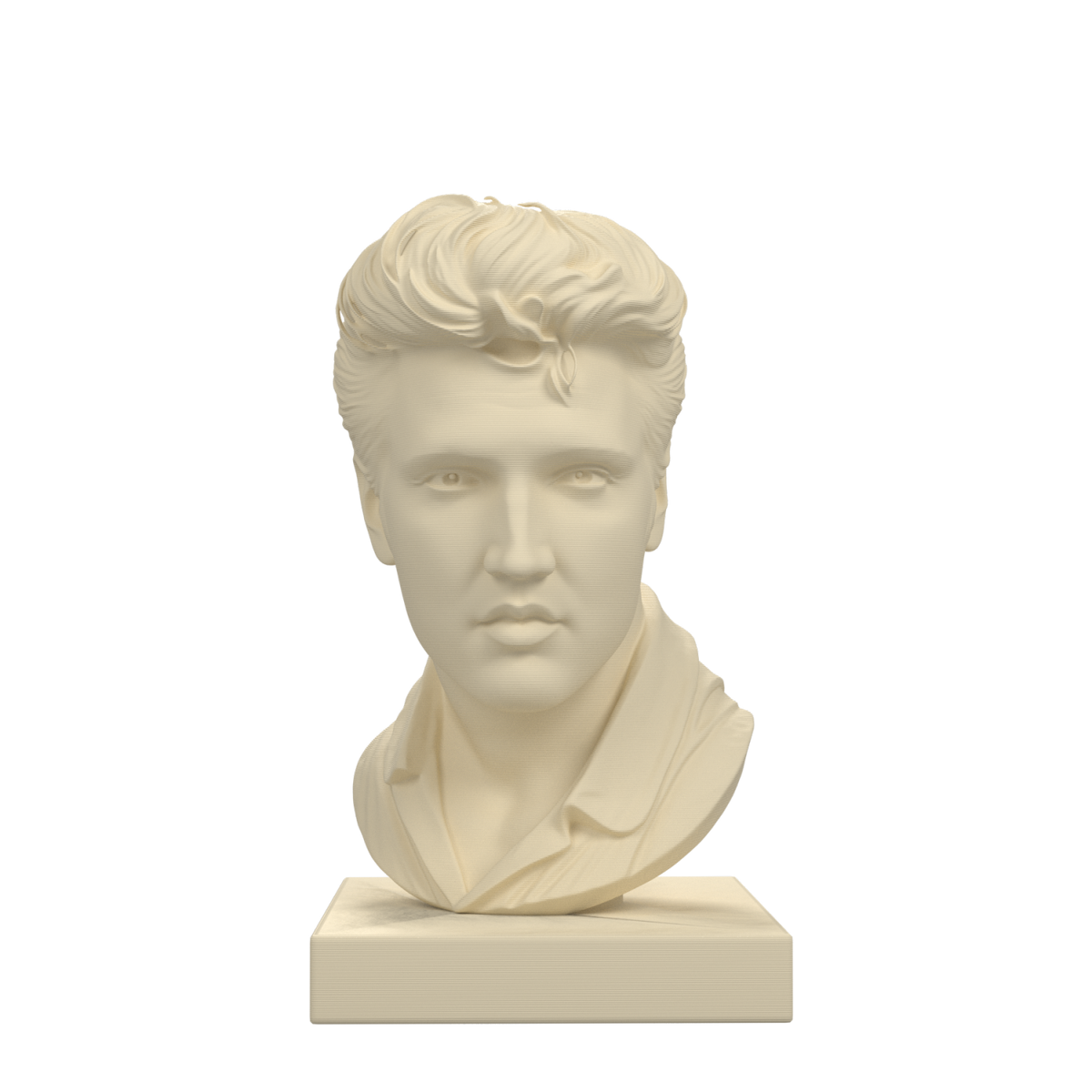 Elvis Presley Bust, Ivory White finish