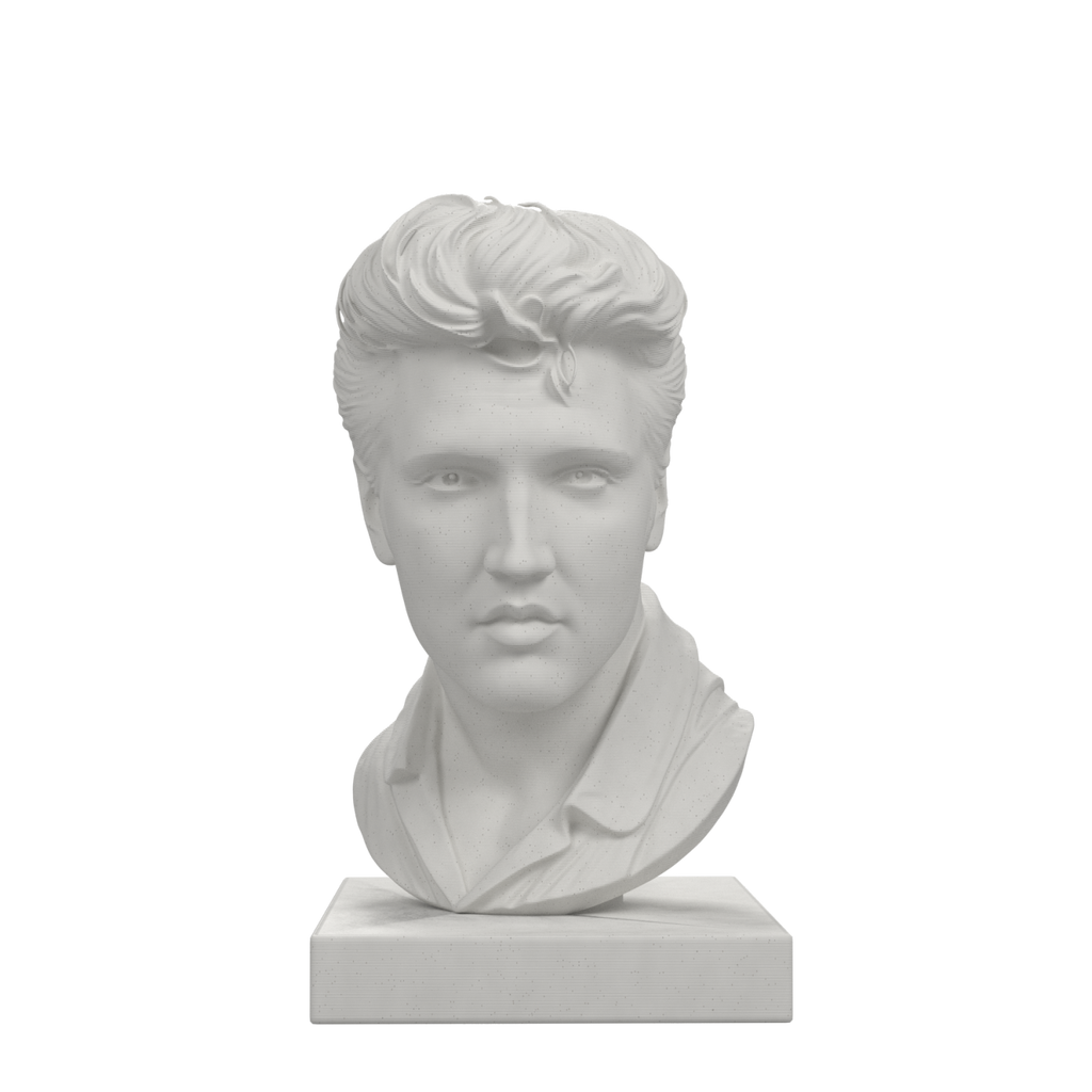Elvis Presley Bust, Marble Stone finish