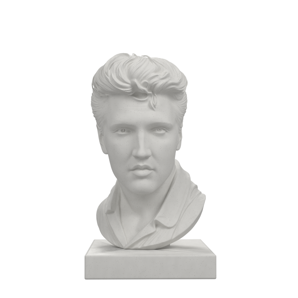 Elvis Presley Bust, Marble Stone finish