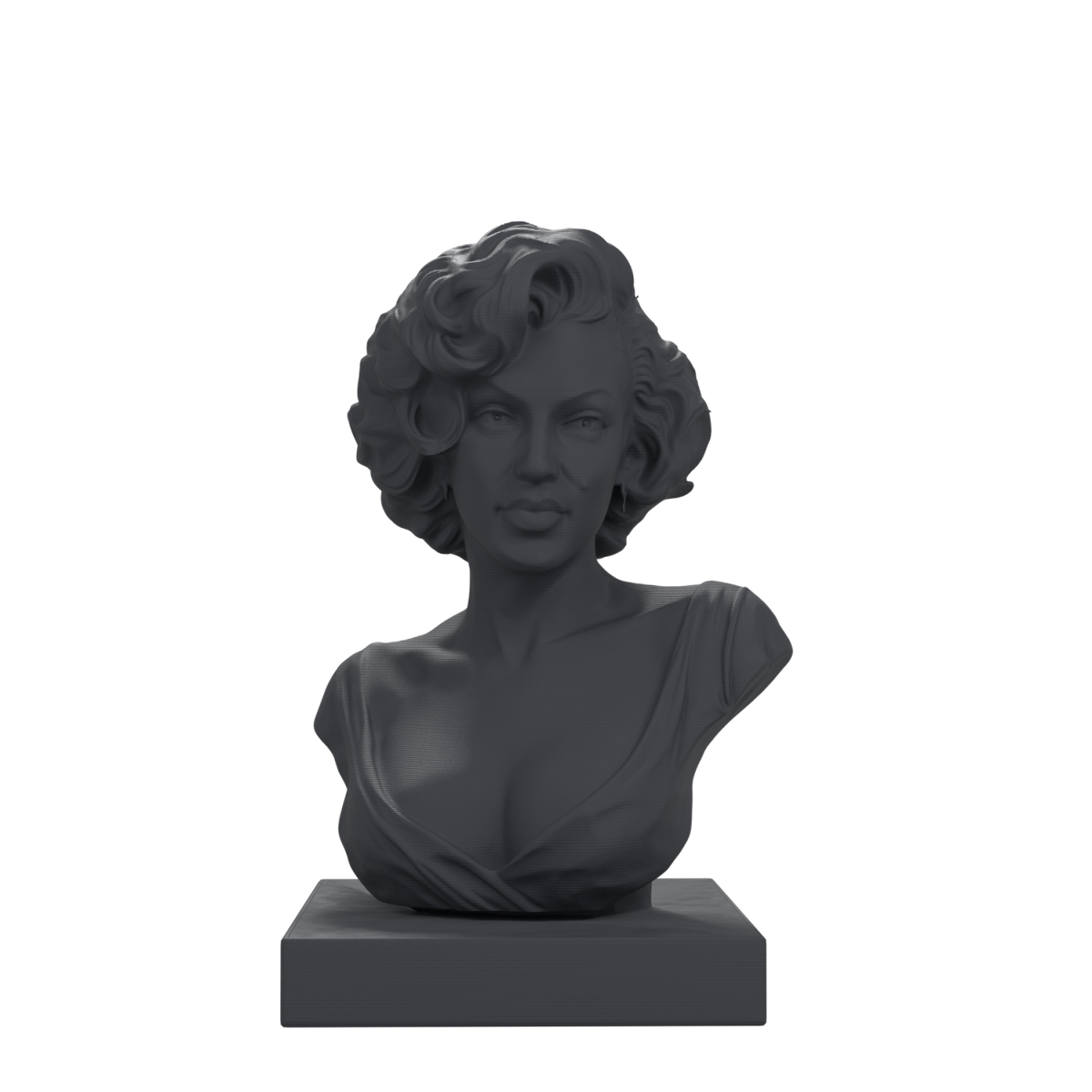 Marilyn Monroe Bust, Charcoal Black finish