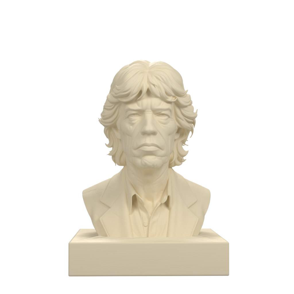 Mick Jagger Bust, Ivory White finish