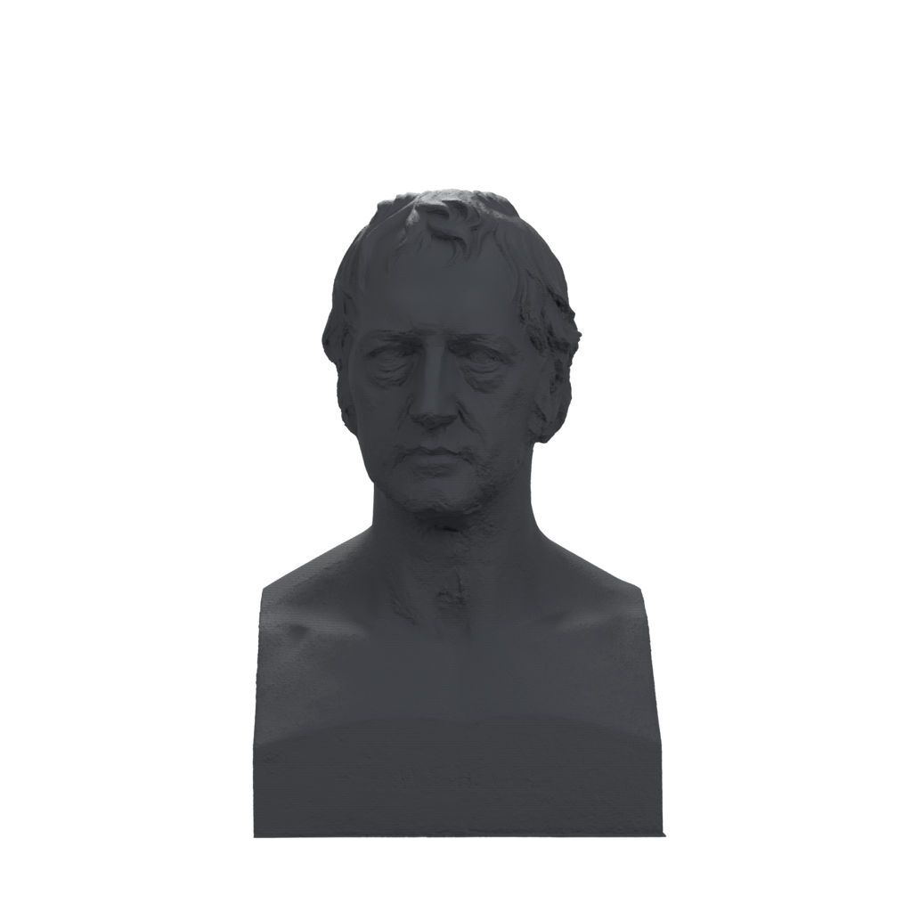Georg Wilhelm Friedrich Hegel Bust, Charcoal Black finish