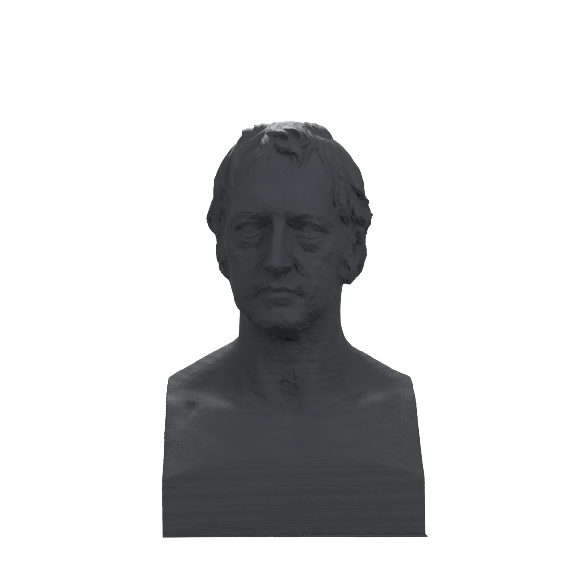 Georg Wilhelm Friedrich Hegel Bust, Charcoal Black finish