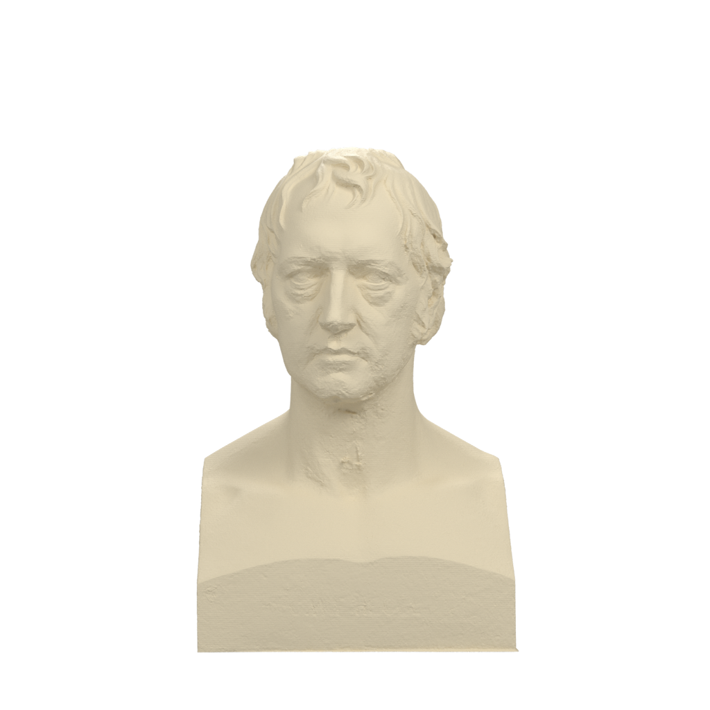 Georg Wilhelm Friedrich Hegel Bust, Ivory White finish