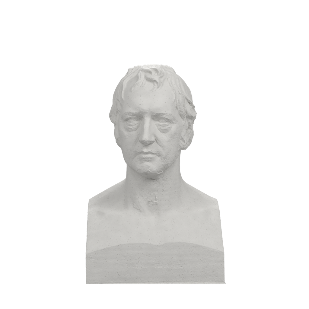 Georg Wilhelm Friedrich Hegel Bust, Marble Stone finish