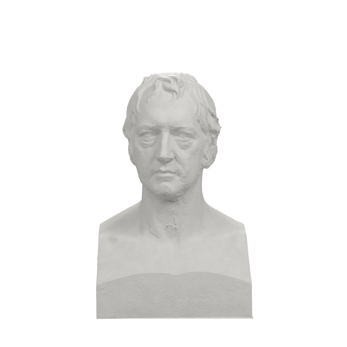 Georg Wilhelm Friedrich Hegel Bust, Marble Stone finish