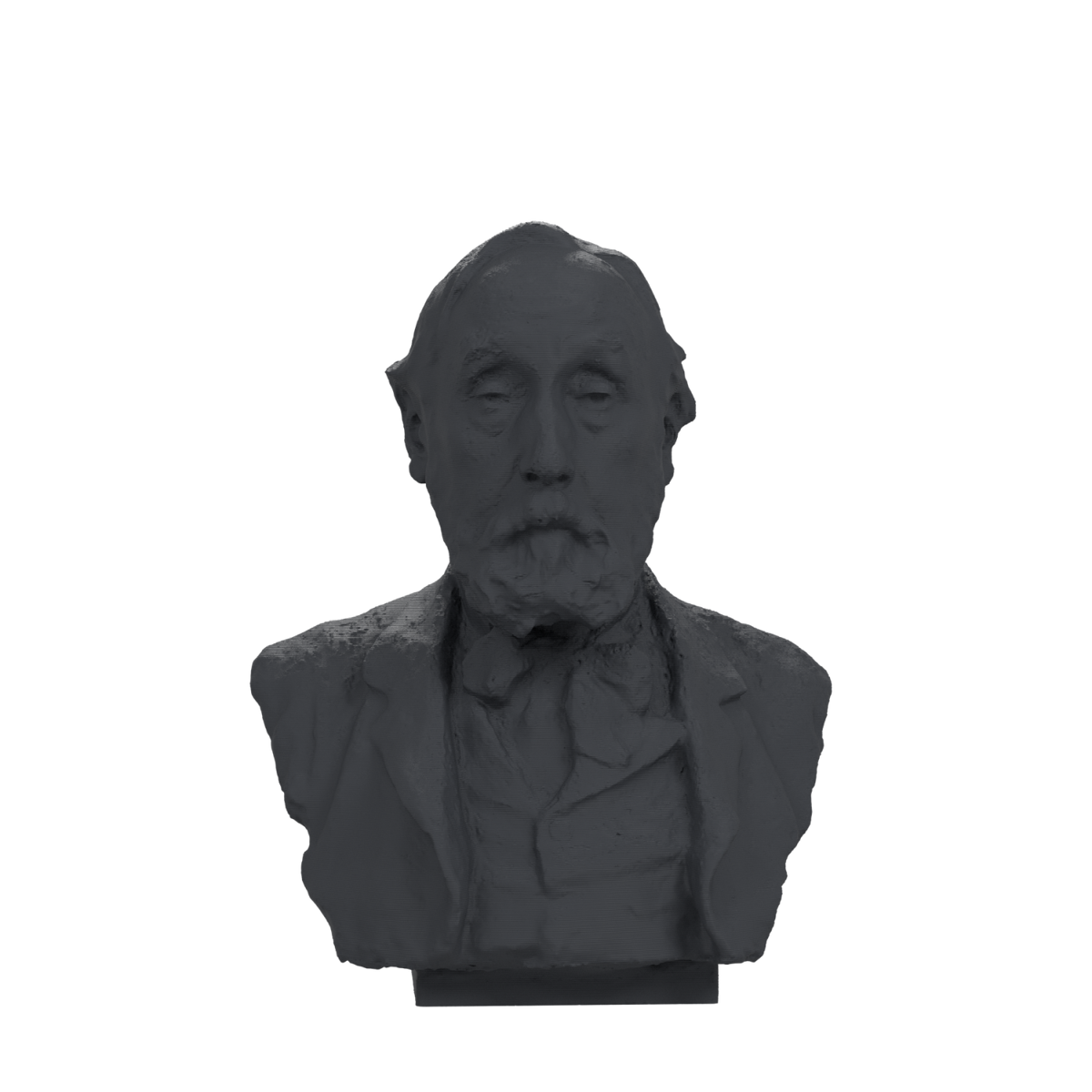 Edgar Degas Bust, Charcoal Black finish
