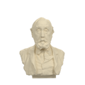 Edgar Degas Bust, Ivory White finish