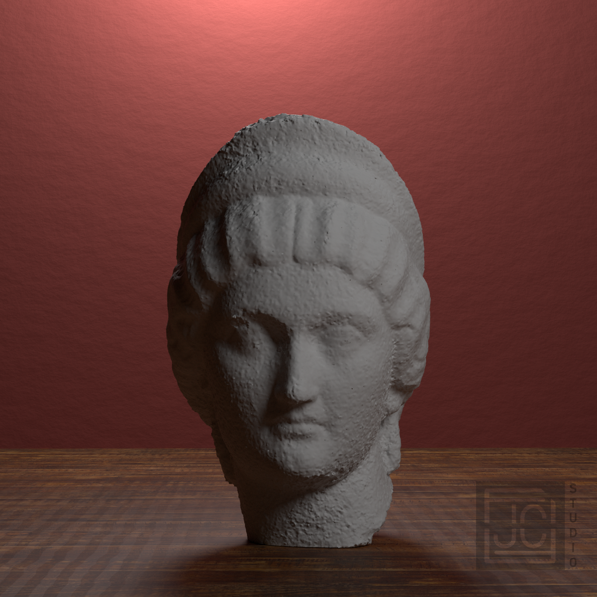 Faustina the Younger Portrait Head, library 0 degree view