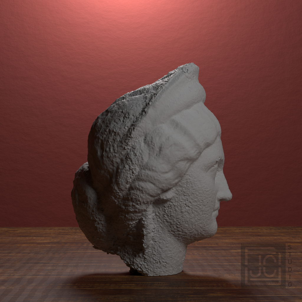 Faustina the Younger Portrait Head, library 90 degree view