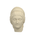 Faustina the Younger Portrait Head, Ivory White finish