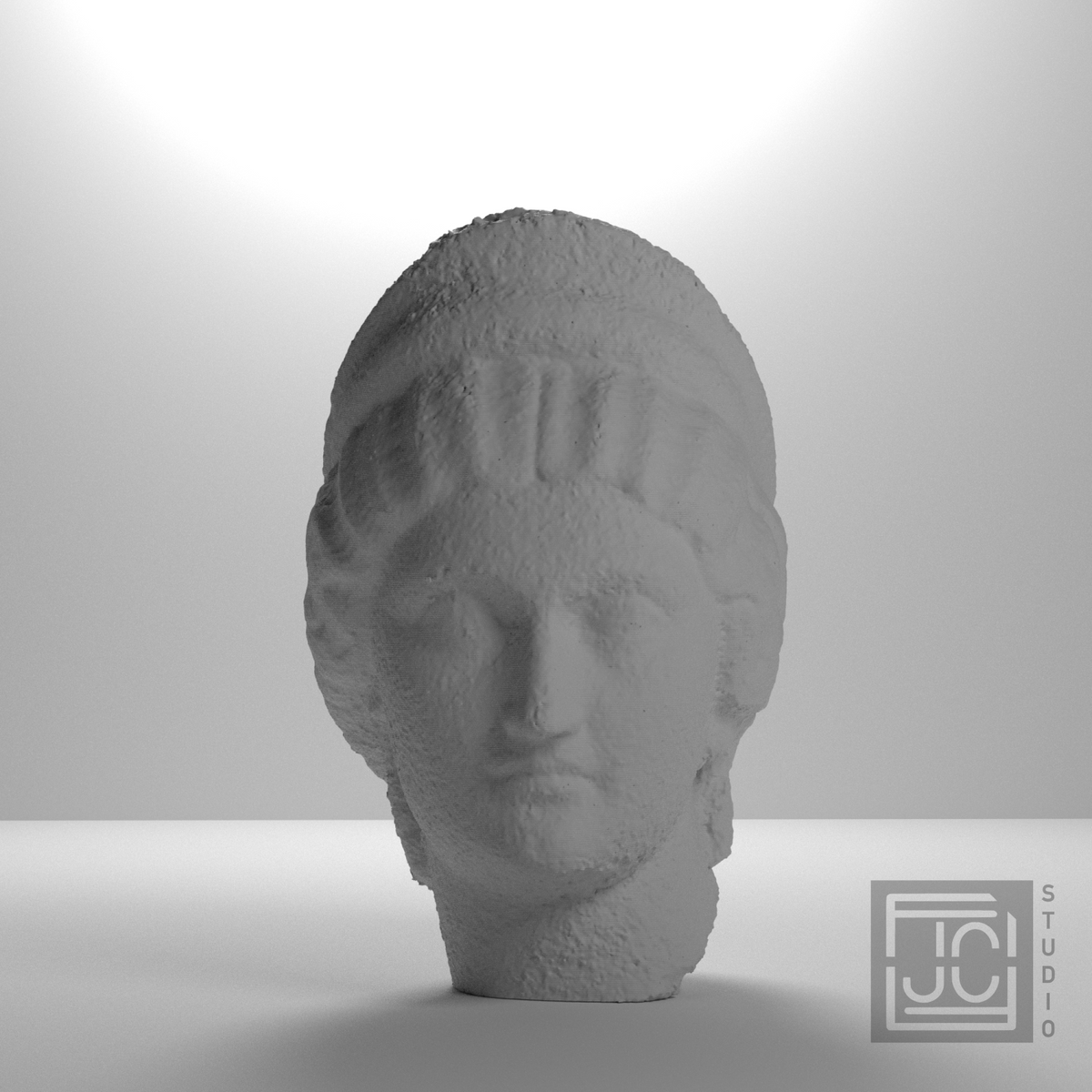 Faustina the Younger Portrait Head, studio 0 degree view