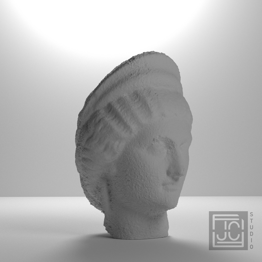 Faustina the Younger Portrait Head, studio 45 degree view