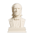 James K. Polk Ivory White collectible bust