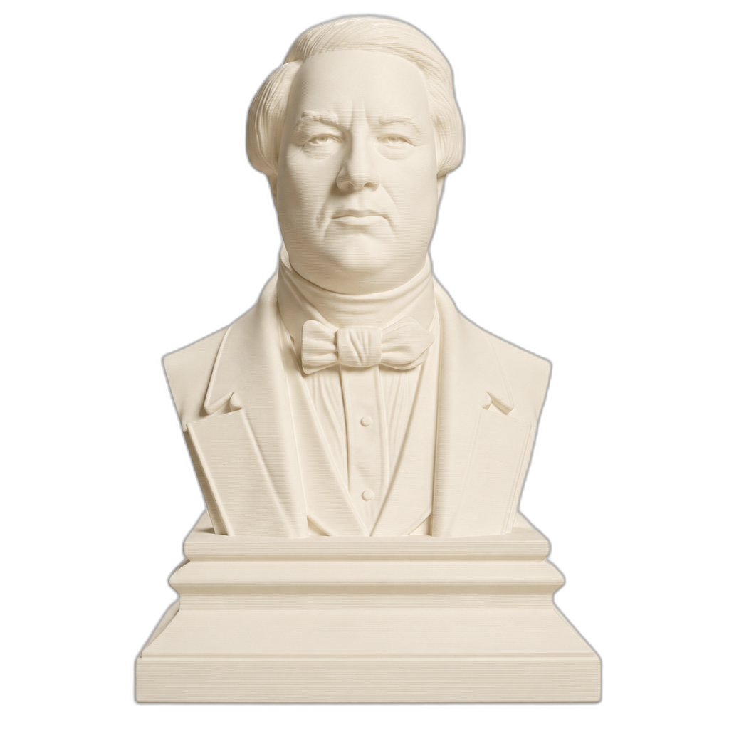 Millard Fillmore Ivory White collectible bust