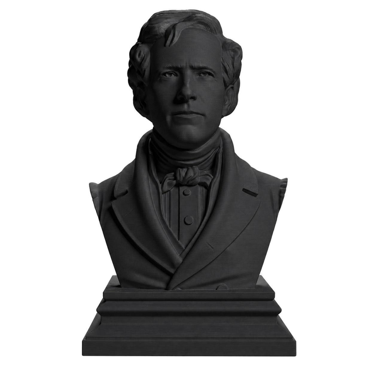 Franklin Pierce Charcoal Black collectible bust