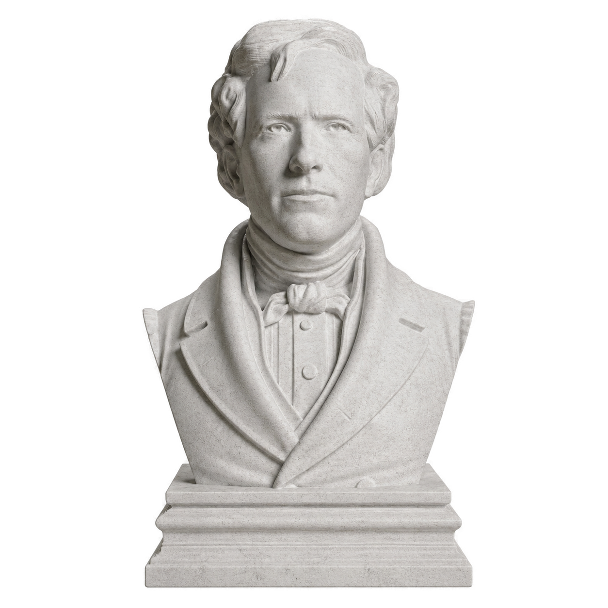 Franklin Pierce Marble Stone collectible bust