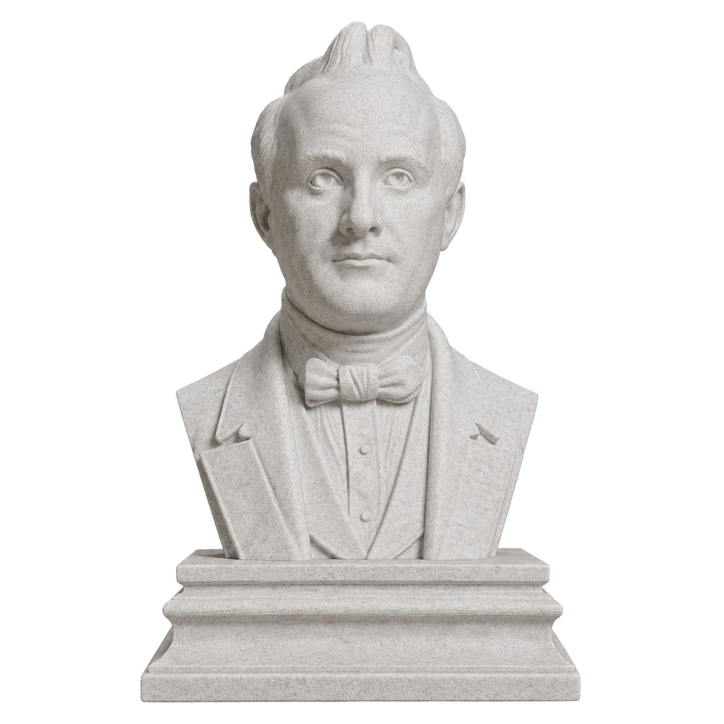 James Buchanan Marble Stone collectible bust