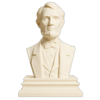 Abraham Lincoln Ivory White collectible bust