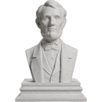 Abraham Lincoln Marble Stone collectible bust