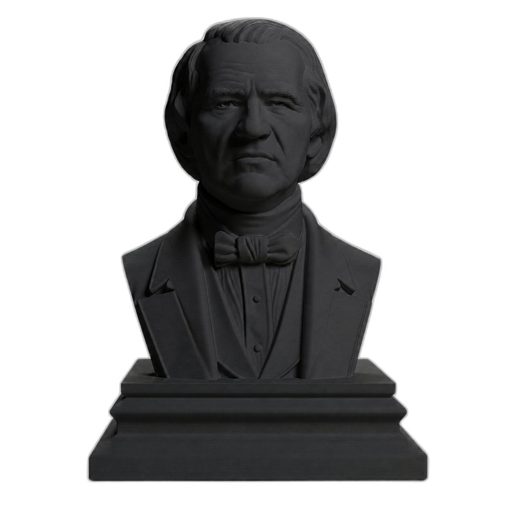 Andrew Johnson Charcoal Black collectible bust