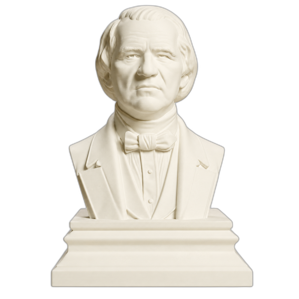 Andrew Johnson Ivory White collectible bust